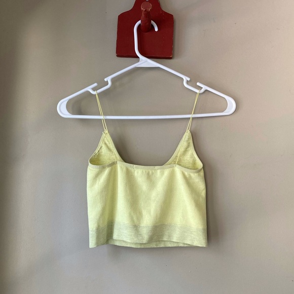 Urban Outfitters Out From Under Yellow Crop Cami Tank Top S - Picture 3 of 5